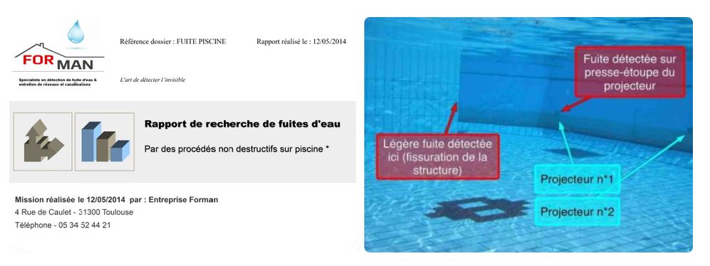 RECHERCHE DE FUITE PISCINE NON DESTRUCTIVE NANTERRE 